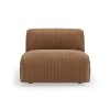 FLAKE couch: element middle, corduroy velvet, aged gold
