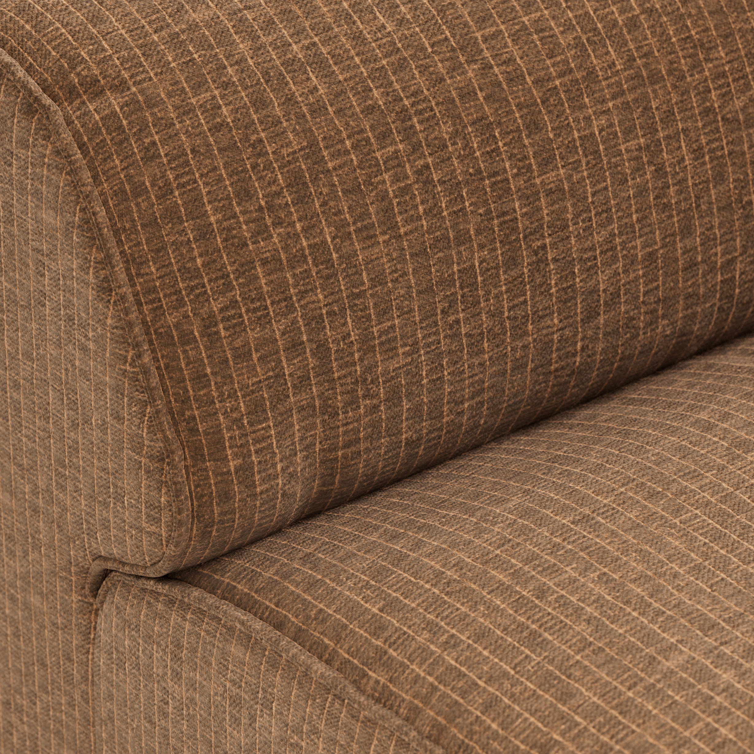 FLAKE couch: element middle XL, corduroy velvet, aged gold - Image 3