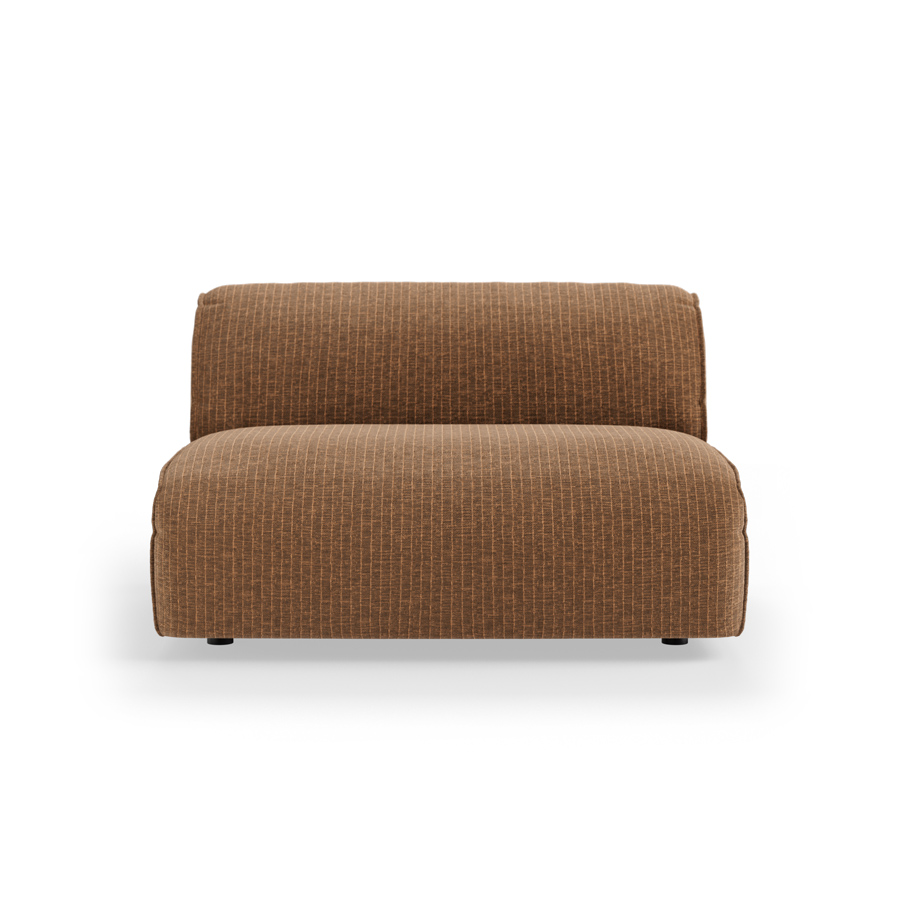 FLAKE couch: element middle XL, corduroy velvet, aged gold