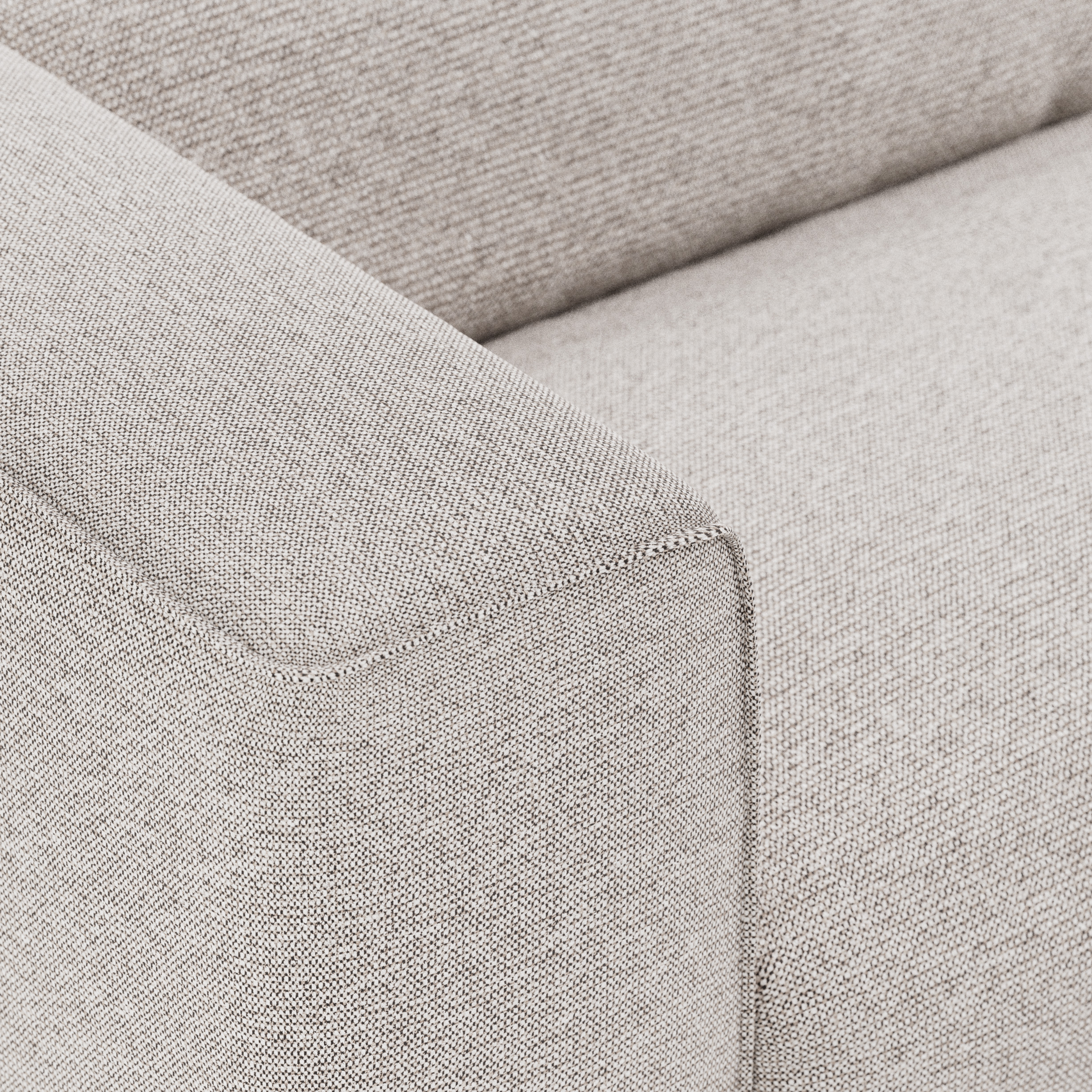 FLAKE couch: element left 1,5-seat, sneak, light grey - Image 3