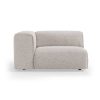 FLAKE couch: element left 1,5-seat, sneak, light grey