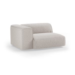 Alternative view of FLAKE couch: element left XL, sneak, light grey