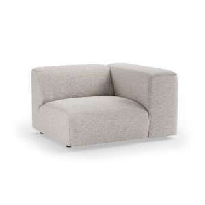 Alternative view of FLAKE couch: element right, sneak, light grey