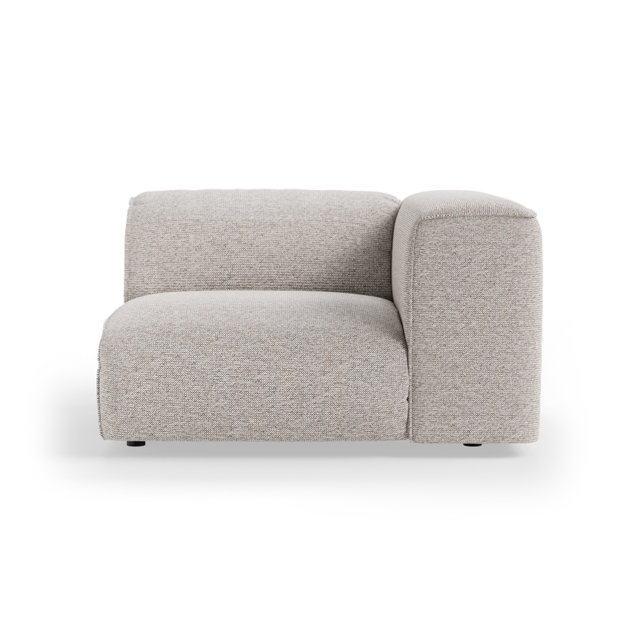 FLAKE couch: element right, sneak, light grey