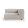 FLAKE couch: element right 1,5-seat, sneak, light grey