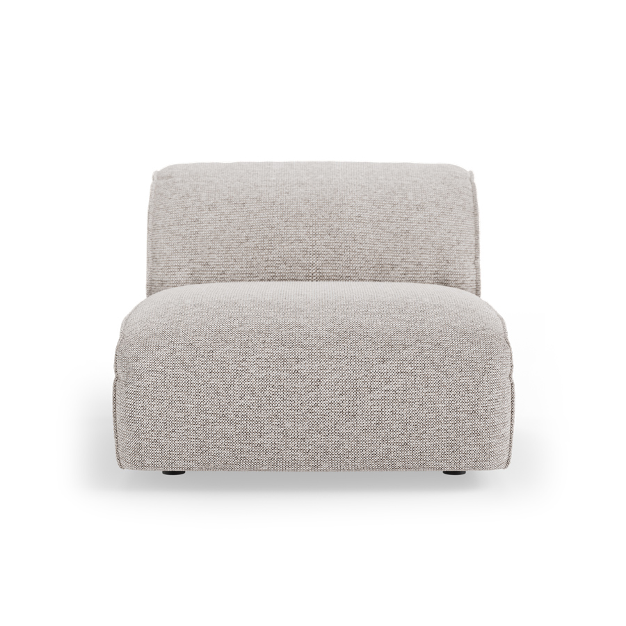 FLAKE couch: element middle, sneak, light grey