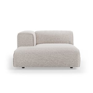 FLAKE couch: element left divan, sneak, light grey