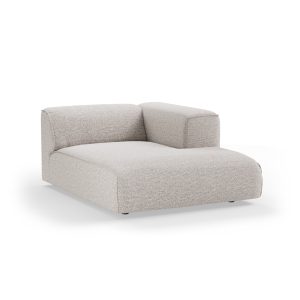 Alternative view of FLAKE couch: element right divan, sneak, light grey