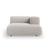 FLAKE couch: element right divan, sneak, light grey