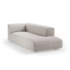 FLAKE couch: element right longchair, sneak, light grey - Image 2