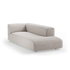 Alternative view of FLAKE couch: element right longchair, sneak, light grey