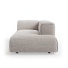 FLAKE couch: element right longchair, sneak, light grey
