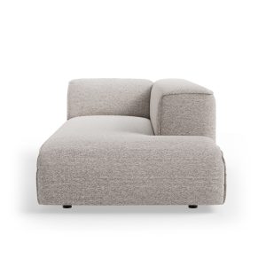 FLAKE couch: element right longchair, sneak, light grey