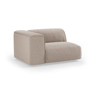 Alternative view of FLAKE couch: element left 1,5-seat, sneak, beige