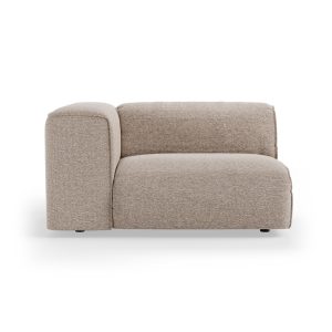 FLAKE couch: element left 1,5-seat, sneak, beige