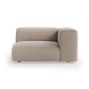 FLAKE couch: element right 1,5-seat, sneak, beige