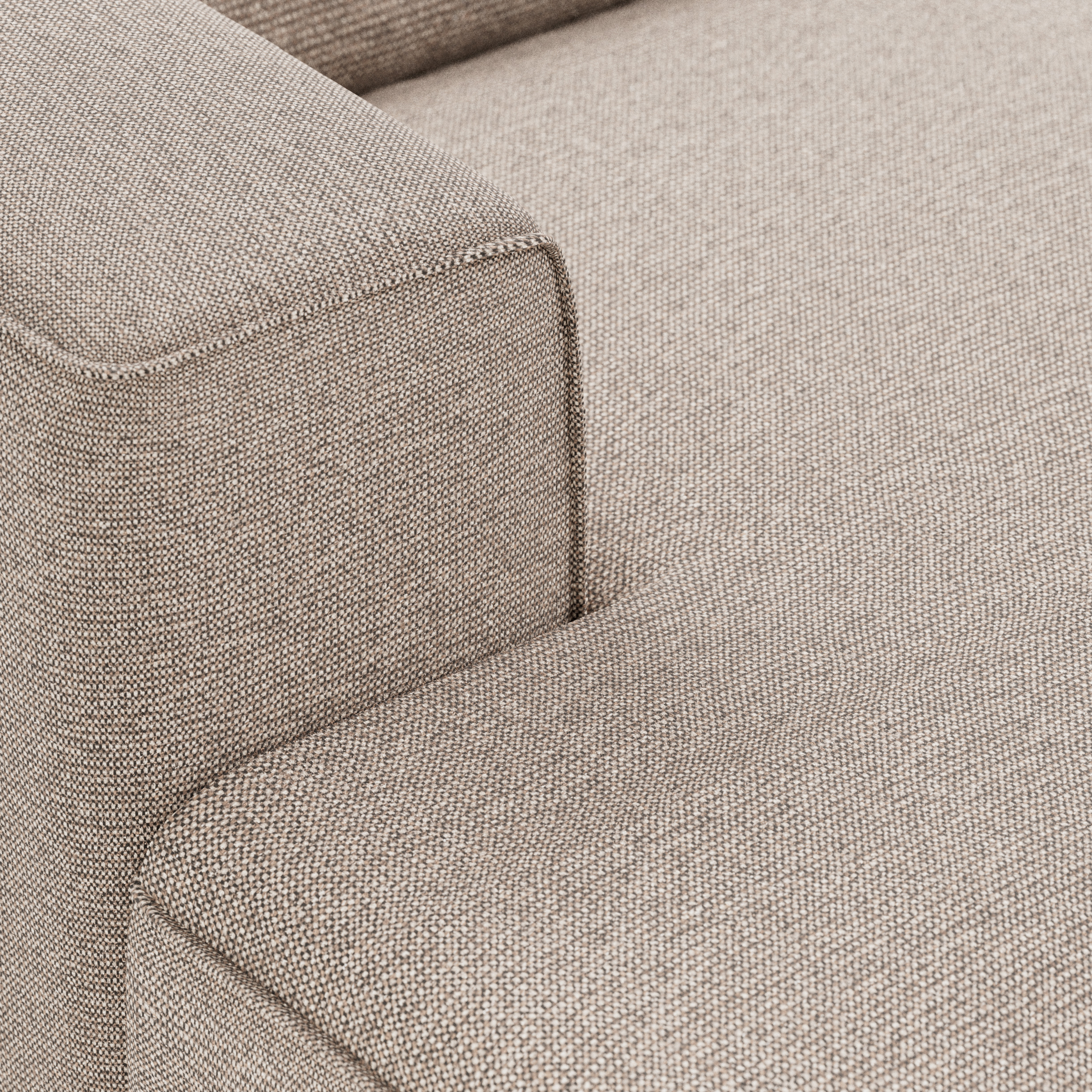 FLAKE couch: element left divan, sneak, beige - Image 3