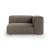 FLAKE couch: element right 1,5-seat, pure, earth