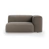 FLAKE couch: element right XL, pure, earth