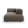 FLAKE couch: element right longchair, pure, earth
