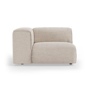 FLAKE couch: element left, pure, ivory