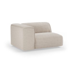 Alternative view of FLAKE couch: element left 1,5-seat, pure, ivory