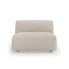 FLAKE couch: element middle 1,5-seat, pure, ivory