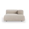 FLAKE couch: element right divan, pure, ivory