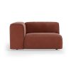 FLAKE couch: element left 1,5-seat, royal velvet, magnolia