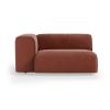 FLAKE couch: element left XL, royal velvet, magnolia