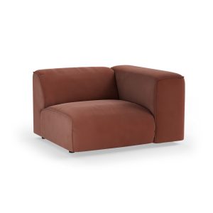 Alternative view of FLAKE couch: element right, royal velvet, magnolia
