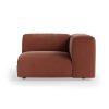 FLAKE couch: element right, royal velvet, magnolia
