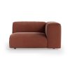 FLAKE couch: element right 1,5-seat, royal velvet, magnolia