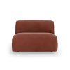 FLAKE couch: element middle 1,5-seat, royal velvet, magnolia