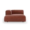 FLAKE couch: element left divan, royal velvet, magnolia