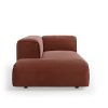 FLAKE couch: element left longchair, royal velvet, magnolia