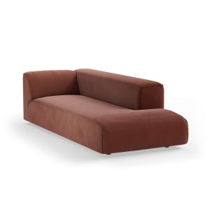 Alternative view of FLAKE couch: element right longchair, royal velvet, magnolia