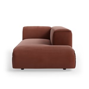 FLAKE couch: element right longchair, royal velvet, magnolia