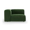 FLAKE couch: element left, royal velvet, green