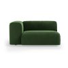 FLAKE couch: element left XL, royal velvet, green