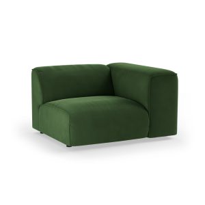 Alternative view of FLAKE couch: element right, royal velvet, green