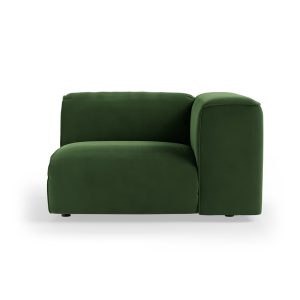 FLAKE couch: element right, royal velvet, green