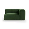 FLAKE couch: element right 1,5-seat, royal velvet, green