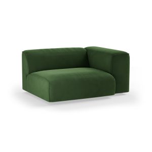 Alternative view of FLAKE couch: element right XL, royal velvet, green