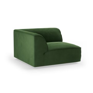 Alternative view of FLAKE couch: element corner, royal velvet, green