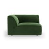 FLAKE couch: element corner, royal velvet, green