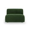 FLAKE couch: element middle 1,5-seat, royal velvet, green