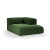 FLAKE couch: element right divan, royal velvet, green - Image 2