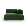 FLAKE couch: element right divan, royal velvet, green