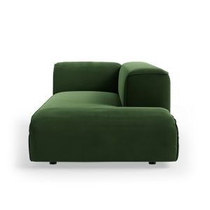 FLAKE couch: element right longchair, royal velvet, green